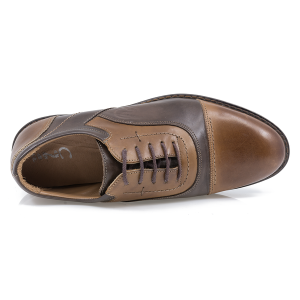 Pantofi Barbati, Cob-109, Casual, Piele Naturala, Maro