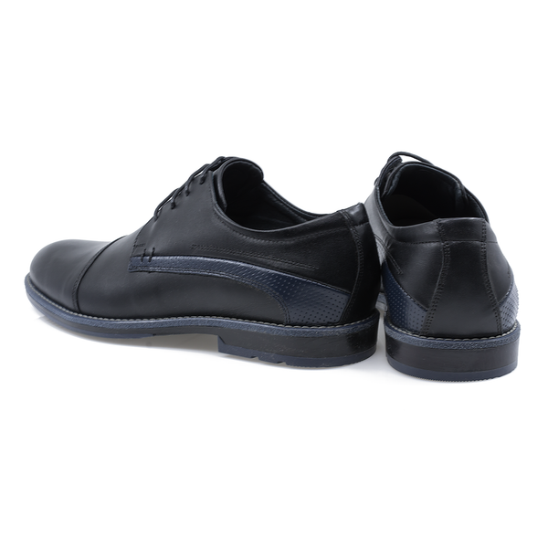 Pantofi Barbati, Pie-107, Casual, Piele Naturala, Negru