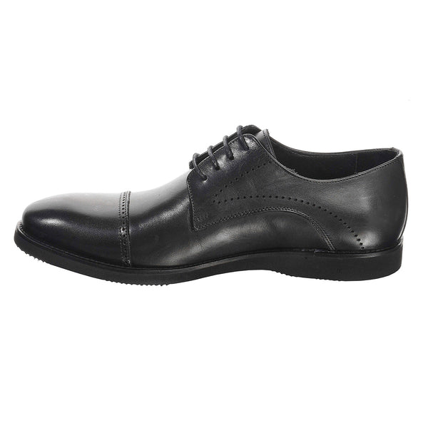 Pantofi barbati, Komcero-5019-143, casual, piele naturala, negru