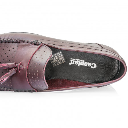 Pantofi Barbati, Caspian, Cas-690-P, Casual, Piele naturala, Bordo