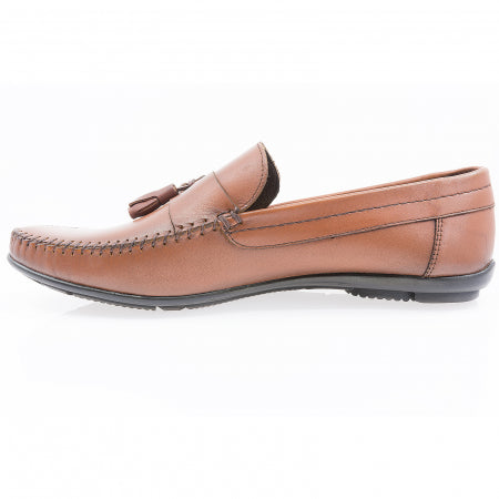 Pantofi Barbati, Caspian, Cas-690, Casual, Piele naturala, Coniac