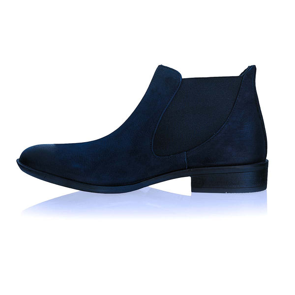 Ghete dama, Caspian, Cas-Z2650, Casual, Piele nabuc, Bleumarin