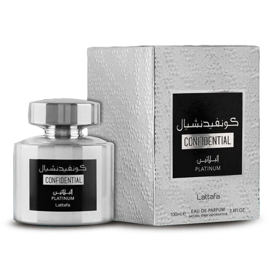Parfum Barbati, Arabesc, Lattafa, Confidential Platinum, Apa de Parfum 100 ml
