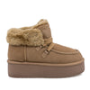 Ghete Dama, I 1270, Casual, Piele intoarsa, Camel