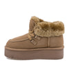 Ghete Dama, I 1270, Casual, Piele intoarsa, Camel