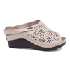 Papuci Dama, Anna Viotti, Ann-06-04 L4(36) Casual, Piele Naturala, Pudra