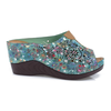 Papuci Dama, Anna Viotti, Ann-06-09 L11(114) Casual, Piele Naturala, Verde flori