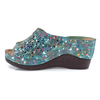 Papuci Dama, Anna Viotti, Ann-06-09 L11(114) Casual, Piele Naturala, Verde flori