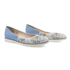 Balerini-dama-Caspian-Cas-CORIDA-casual-piele-naturala-alb-blu-nouamoda.ro