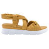 Sandale dama, Caspian, Cas-HY-1502, casual, piele naturala, galben