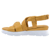 Sandale dama, Caspian, Cas-HY-1502, casual, piele naturala, galben