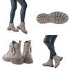 Ghete Dama, Caspian, Cas-Color, Casual, Piele Naturala, grej