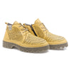 Ghete dama de vara, 0716, Casual, Piele Naturala, Galben