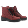 Ghete dama, Caspian, Cas-2500, casual, piele intoarsa, bordo