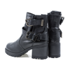 Ghete Dama, Caspian, Cas-Army/2, Casual, Piele Naturala, Negru