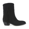 Ghete Dama, G106, Casual, Piele Intoarsa, Negru