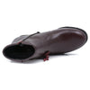 Ghete dama, MIU-6000/1, casual, piele naturala, bordo