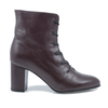 Ghete Dama, Miu-607/1, Elegant, Piele Naturala, Bordo