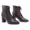 Ghete Dama, Miu-607/1, Elegant, Piele Naturala, Bordo