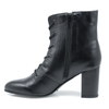 Ghete Dama, Miu-607/1, Elegant, Piele Naturala, Negru