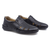 Pantofi barbati, Goretti, B36-9990-107, casual, piele naturala, negru