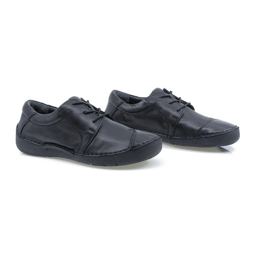 Pantofi dama, Burc, Bur-44173, Casual, Piele naturala, Negru