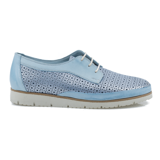 Pantofi Dama, Caspian, CAS-2124-P, Casual, Piele Naturala, Albastru