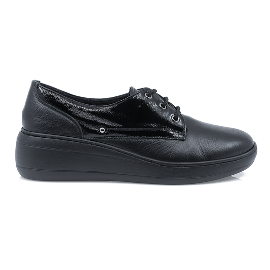 Pantofi dama, Caspian, Cas-626, casual, piele naturala, negru
