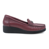 Pantofi dama, Caspian, CAS-123, casual, piele naturala , bordo