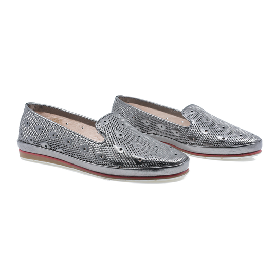 Pantofi-dama-Caspian-Cas-1308-casual-piele-naturala-argintiu-nouamoda.ro