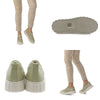 Pantofi dama, Caspian, Cas-27-31, casual, piele naturala, verde deschis