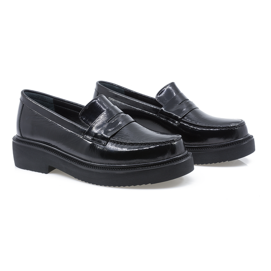 Pantofi-dama-Caspian-Cas-3711-casual-piele-naturala-lacuita-negru-nouamoda.ro