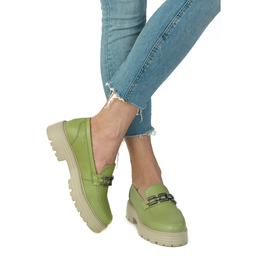 Pantofi-dama-Caspian-Cas-44192-casual-piele-naturala-Verde-nouamoda.ro-7