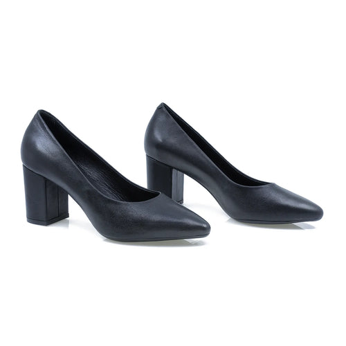 Pantofi dama, 4650, eleganti, piele naturala, negru