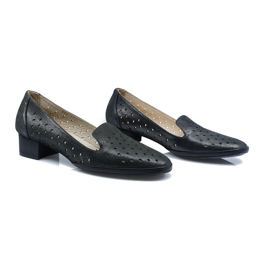 Pantofi Dama, Caspian, CAS-669-752, Casual, Piele Naturala, Negru
