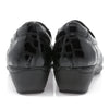 Pantofi dama, Caspian, CAS-189, casual, piele naturala lacuita, negru