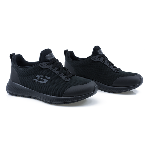 PANTOFI SPORT DAMA, SKECHERS, SKE-77222, POLIURETAN, NEGRU