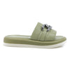 Papuci dama, Caspian, Cas-107, casual, piele naturala, verde