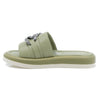 Papuci dama, Caspian, Cas-107, casual, piele naturala, verde
