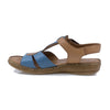 Sandale dama, 201, casual, piele naturala, albastru