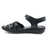 Sandale dama, Caspian, Cas-1714-T453, casual, piele naturala, negru