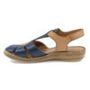 Sandale dama, Caspian, Cas-202-1, casual, piele naturala, bleumarin