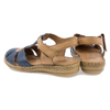 Sandale dama, Caspian, Cas-202-1, casual, piele naturala, bleumarin