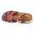 Sandale dama, Caspian, Cas-202-1, casual, piele naturala, bordo