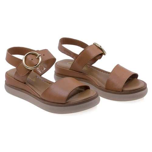 Sandale Dama, , 23802, Casual, Piele Naturala, Coniac