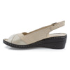 Sandale dama, Caspian, Cas-419, casual, piele naturala, bej