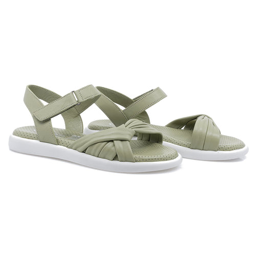 Sandale dama, Caspian, Cas-42, casual, piele naturala, verde deschis