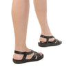 Sandale dama, Caspian, Cas-494-T453, casual, piele naturala, negru
