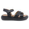 Sandale dama  Caspian, Cas-AL07, casual, piele naturala, negru