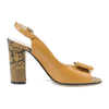 Sandale Dama, Miu-028/1, Elegante, Piele Naturala, Galben